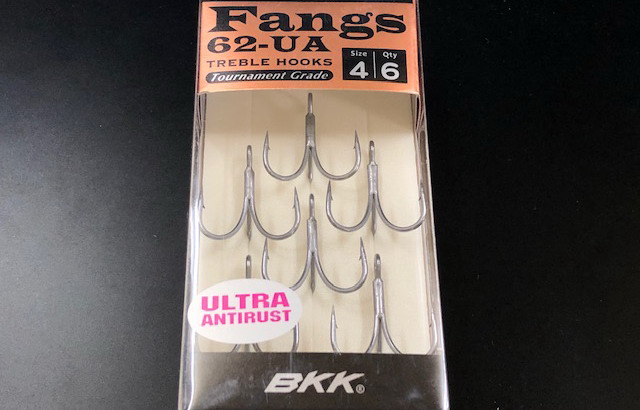 BKK Fangs 62 UA Treble Hooks – Size 8 – Ultra Antirust Tournament